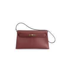 KELLY ELAN CHEVRE LEATHER ROUGE H WITH ROSE GOLD HARDWARE (RGHW)