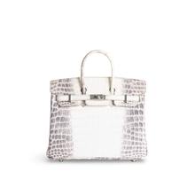 BIRKIN 25 NILOTICUS CROCODILE (MATTE) LEATHER HIMALAYA WITH PALLADIUM HARDWARE (PHW)