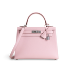 KELLY 28 EPSOM LEATHER ROSE SAKURA WITH PALLADIUM HARDWARE (PHW)