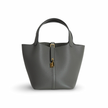 PICOTIN 22 LOCK CLEMENCE LEATHER GRIS MEYER WITH GOLD HARDWARE (GHW)