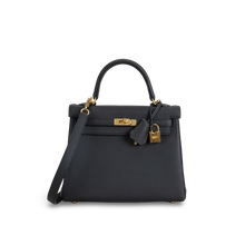 KELLY 25 TOGO LEATHER NOIR (BLACK) WITH GOLD HARDWARE (GHW)