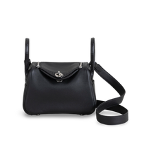 MINI LINDY 20 TOUCH SWIFT LEATHER & MISSISSIPPIENSIS ALLIGATOR (MATTE) NOIR (BLACK) WITH PALLADIUM HARDWARE (PHW)