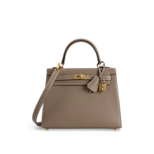 KELLY 25 EPSOM LEATHER ETOUPE WITH GOLD HARDWARE (GHW)