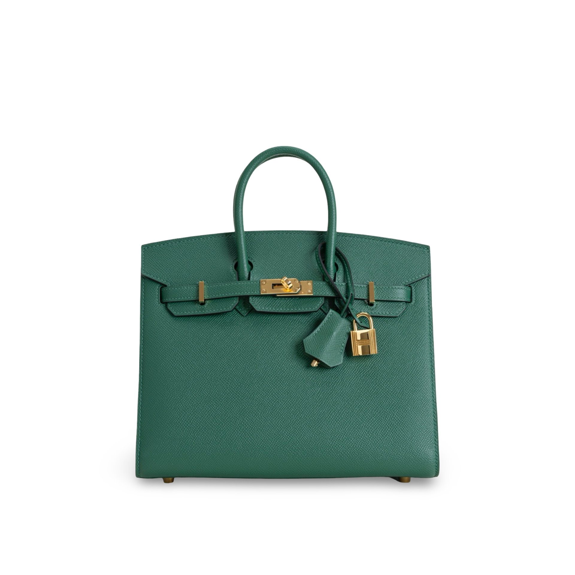 BIRKIN 25 (SELLIER SHAPE) EPSOM LEATHER VERT MOYEN WITH GOLD HARDWARE (GHW)