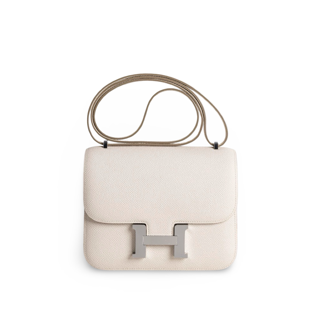 CONSTANCE 18 (MINI) EPSOM LEATHER CRAIE WITH PALLADIUM HARDWARE (PHW)