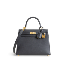 KELLY 25 EPSOM LEATHER NOIR (BLACK) WITH GOLD HARDWARE (GHW)