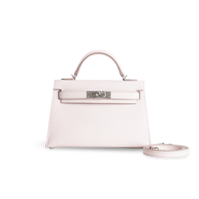 MINI KELLY II (20) EPSOM LEATHER MAUVE PALE WITH PALLADIUM HARDWARE (PHW)