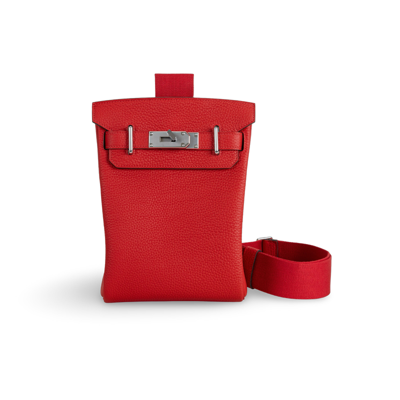 HAC A DOS TOGO LEATHER ROSE DE COEUR WITH PALLADIUM HARDWARE (PHW)