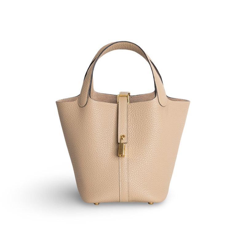 PICOTIN 18 LOCK CLEMENCE LEATHER TRENCH TAURILLON WITH GOLD HARDWARE (GHW)