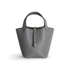 PICOTIN 18 LOCK CLEMENCE LEATHER GRIS MEYER WITH PALLADIUM HARDWARE (PHW)