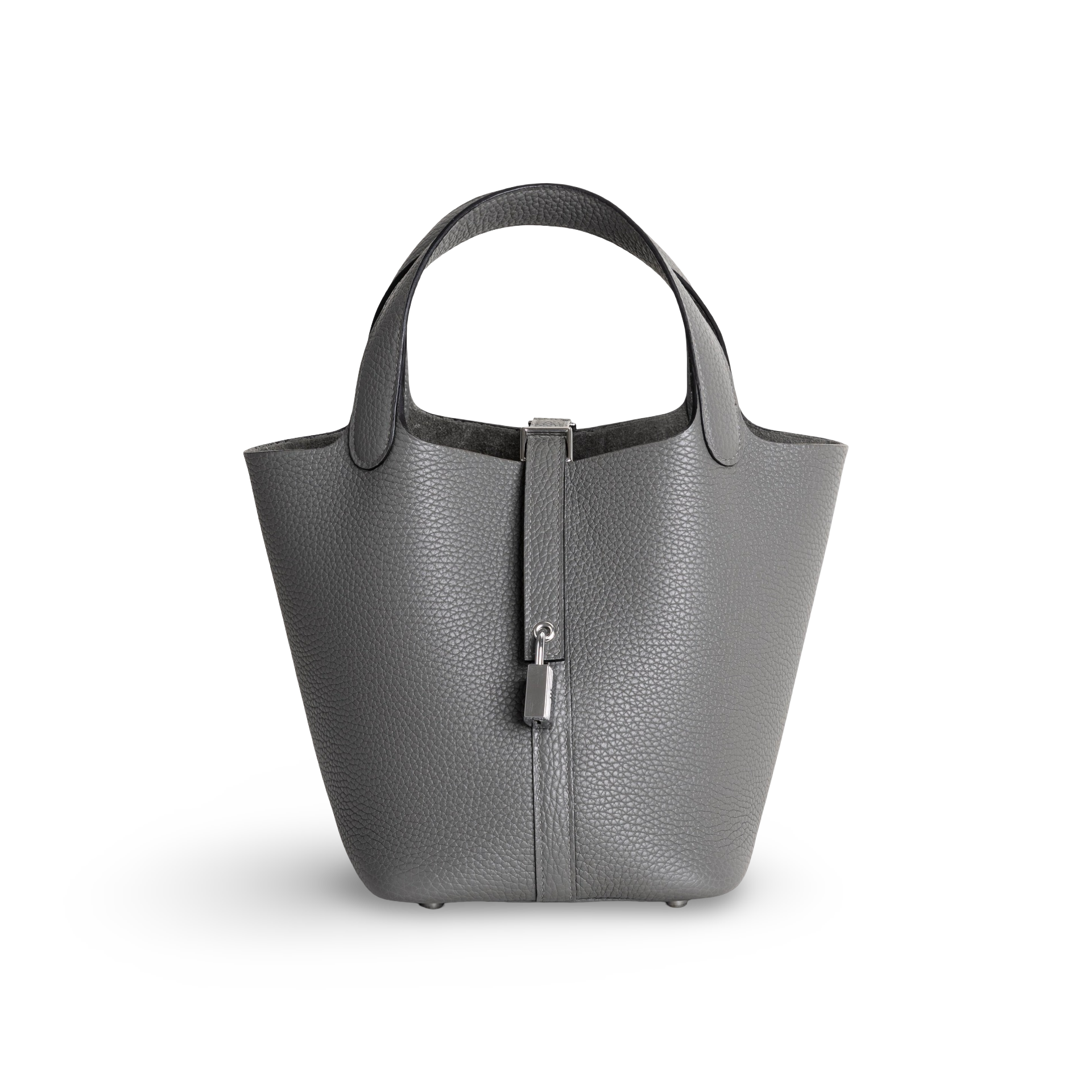 PICOTIN 18 LOCK CLEMENCE LEATHER GRIS MEYER WITH PALLADIUM HARDWARE (PHW)