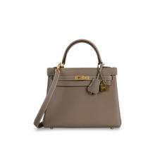 KELLY 25 TOGO LEATHER ETOUPE WITH GOLD HARDWARE (GHW)