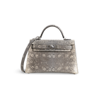 MINI KELLY II (20) OMBRE LIZARD LEATHER WITH PALLADIUM HARDWARE (PHW)