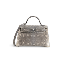 MINI KELLY II (20) OMBRE LIZARD LEATHER WITH PALLADIUM HARDWARE (PHW)