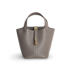 PICOTIN 18 LOCK CLEMENCE LEATHER ETAIN WITH GOLD HARDWARE (GHW)