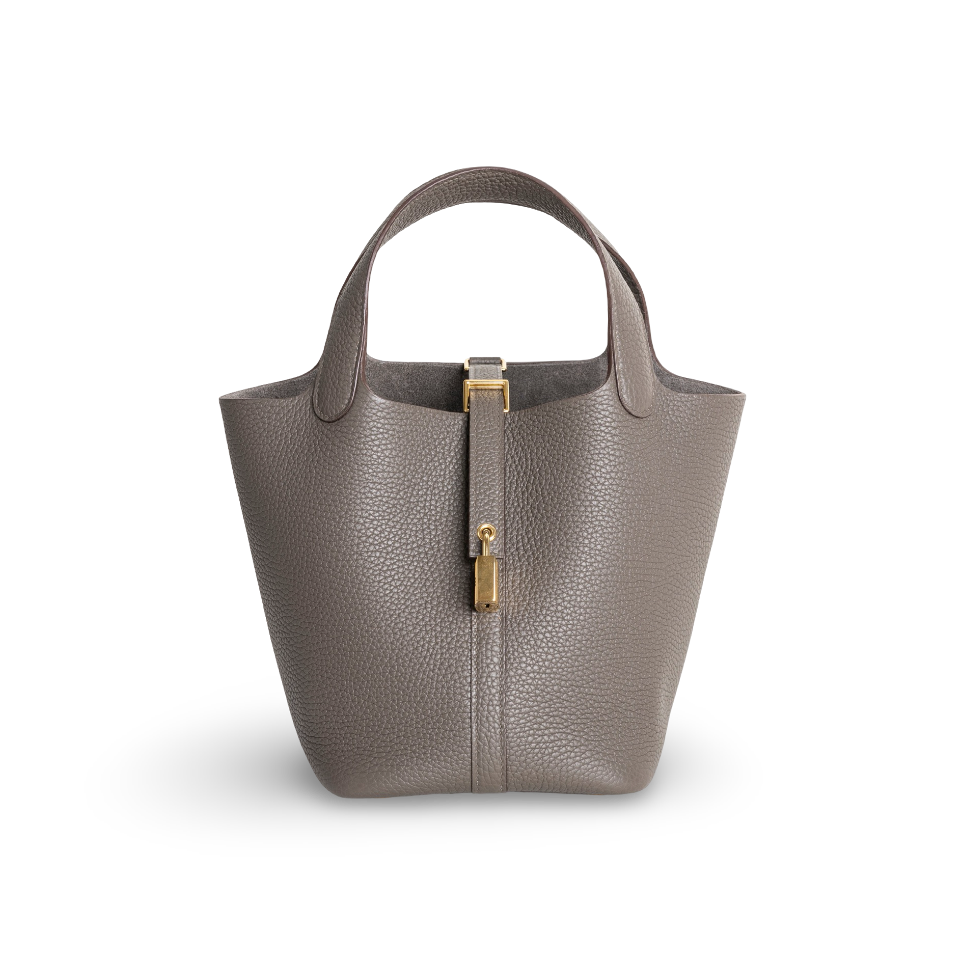 PICOTIN 18 LOCK CLEMENCE LEATHER ETAIN WITH GOLD HARDWARE (GHW)