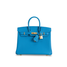 BIRKIN 25 TOGO LEATHER BLEU ZANZIBAR WITH GOLD HARDWARE (GHW)
