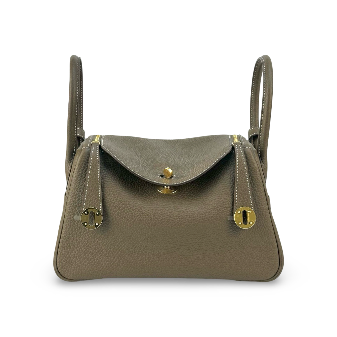 LINDY 26 CLEMENCE LEATHER ETOUPE WITH GOLD HARDWARE (GHW)