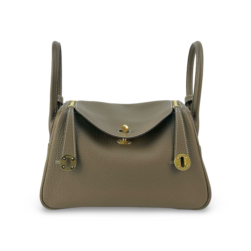 LINDY 26 CLEMENCE LEATHER ETOUPE WITH GOLD HARDWARE (GHW)