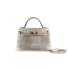 MINI KELLY II (20) OMBRE LIZARD WITH ROSE GOLD HARDWARE (RGHW)