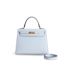 KELLY 25 EPSOM LEATHER BLEU BRUME WITH GOLD HARDWARE (GHW)