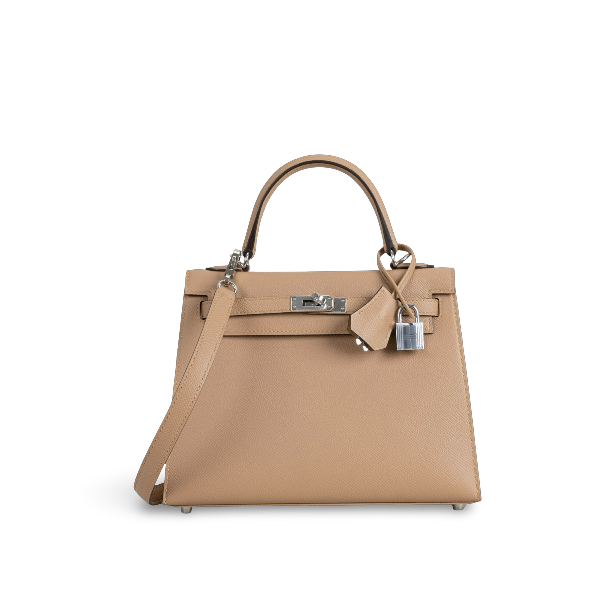 KELLY 25 EPSOM LEATHER CHAI WITH PALLADIUM HARDWARE (PHW)