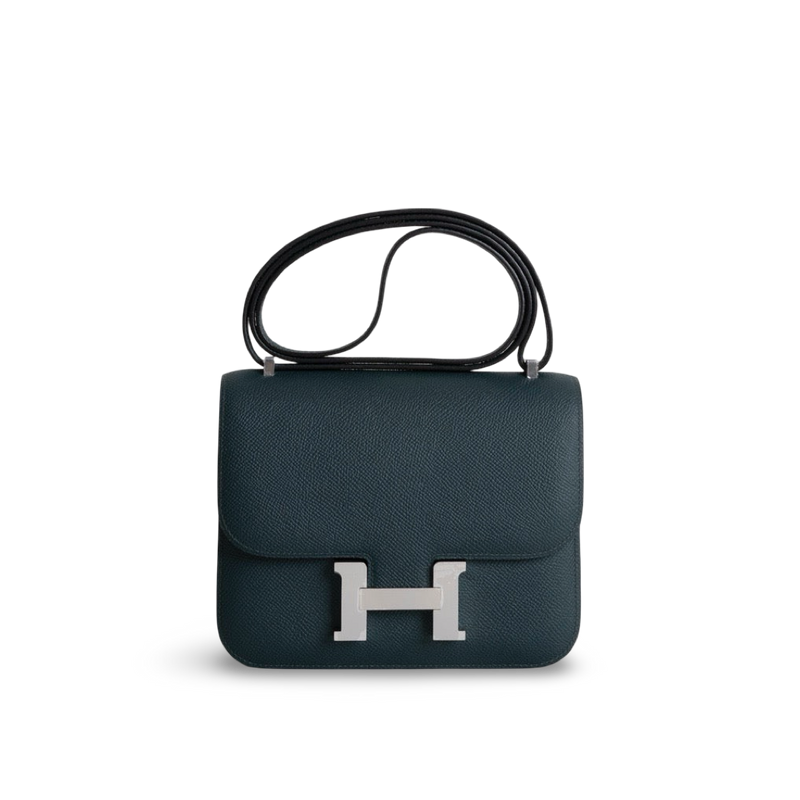 CONSTANCE 18 (MINI) EPSOM LEATHER VERT ROUSSEAU WITH PALLADIUM HARDWARE (PHW)