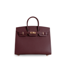 BIRKIN 25 (SELLIER SHAPE) EPSOM LEATHER ROUGE SELLIER WITH ROSE GOLD HARDWARE (RGHW)