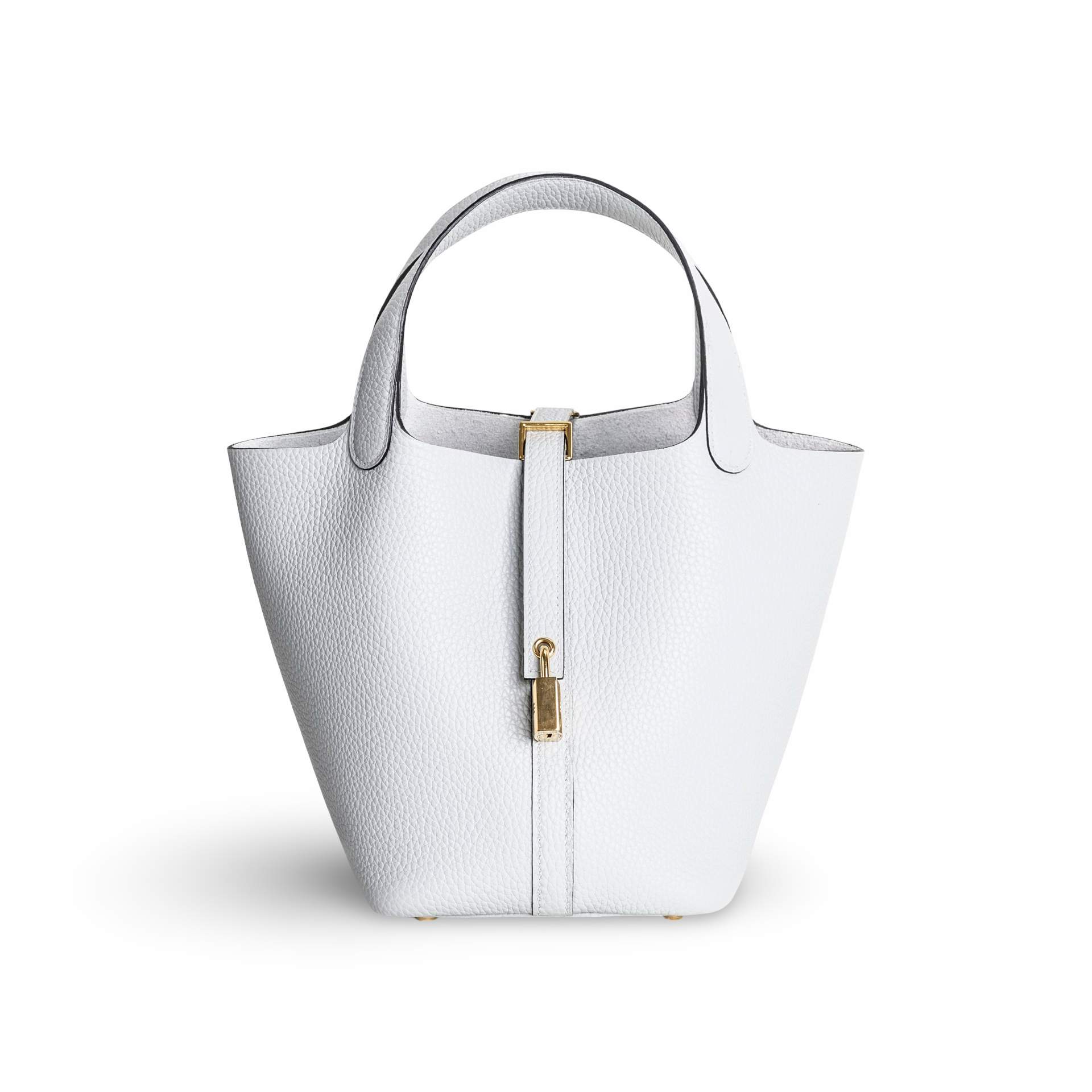 PICOTIN 18 LOCK CLEMENCE LEATHER BLEU PALE WITH GOLD HARDWARE (GHW)