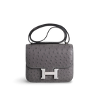 CONSTANCE 18 (MINI) OSTRICH LEATHER ETAIN WITH PALLADIUM HARDWARE (PHW)