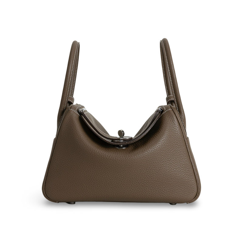 LINDY 30 CLEMENCE LEATHER ETOUPE WITH PALLADIUM HARDWARE (PHW)