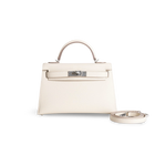 MINI KELLY II (20) EPSOM LEATHER CRAIE WITH PALLADIUM HARDWARE (PHW)