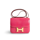 CONSTANCE 18 (MINI) LIZARD LEATHER ROSE FUCHSIA WITH GOLD HARDWARE (GHW)