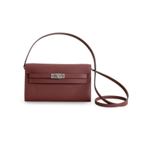 KELLY TO GO EPSOM LEATHER ROUGE H WITH PALLADIUM HARDWARE (PHW)