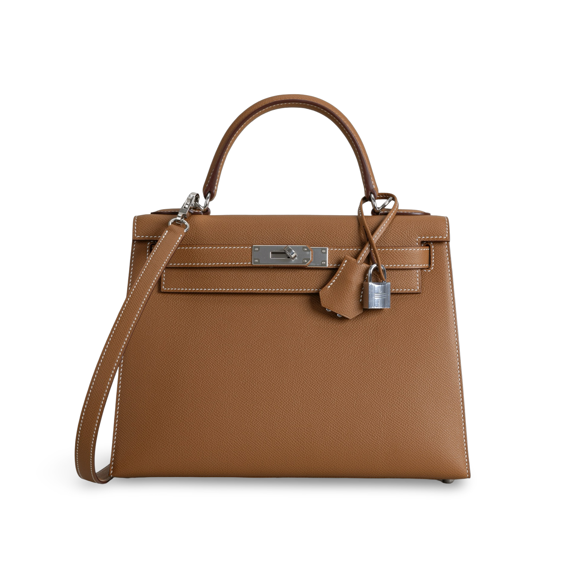 KELLY 28 EPSOM LEATHER GOLD WITH PALLADIUM HARDWARE (PHW)