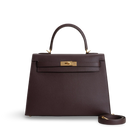 KELLY 32 EPSOM LEATHER ROUGE SELLIER WITH GOLD HARDWARE (GHW)
