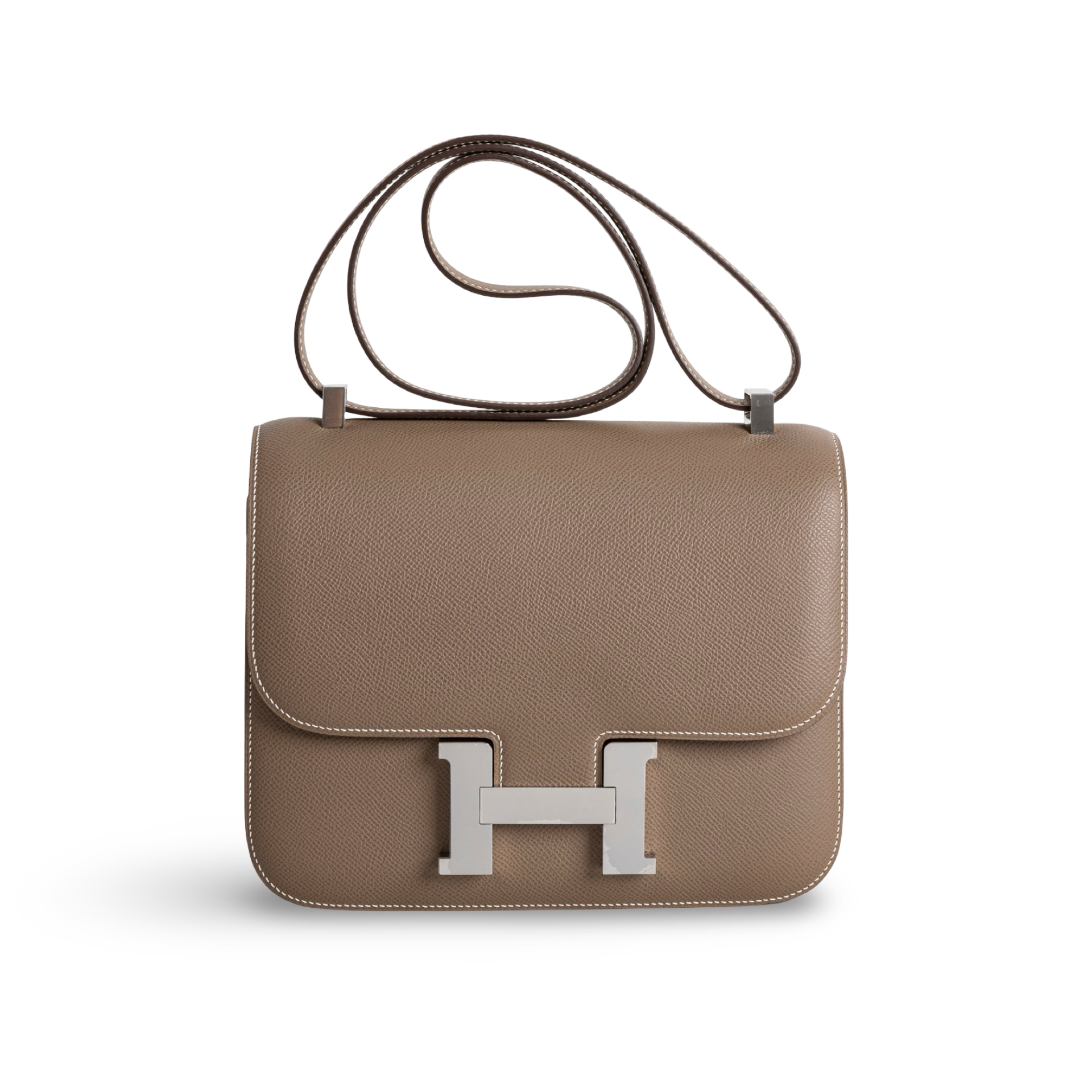 CONSTANCE 24 EPSOM LEATHER ETOUPE WITH PALLADIUM HARDWARE (PHW)