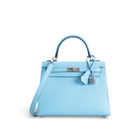 KELLY 25 EPSOM LEATHER CELESTE WITH PALLADIUM HARDWARE (PHW)