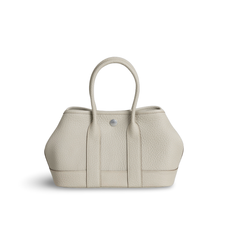 GARDEN PARTY (MINI) NEGONDA LEATHER BETON WITH PALLADIUM HARDWARE (PHW)