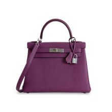 KELLY 28 TOGO LEATHER ANEMONE WITH PALLADIUM HARDWARE (PHW)