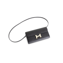 CONSTANCE TO GO EPSOM LEATHER NOIR (BLACK) WITH GOLD HARDWARE (GHW)