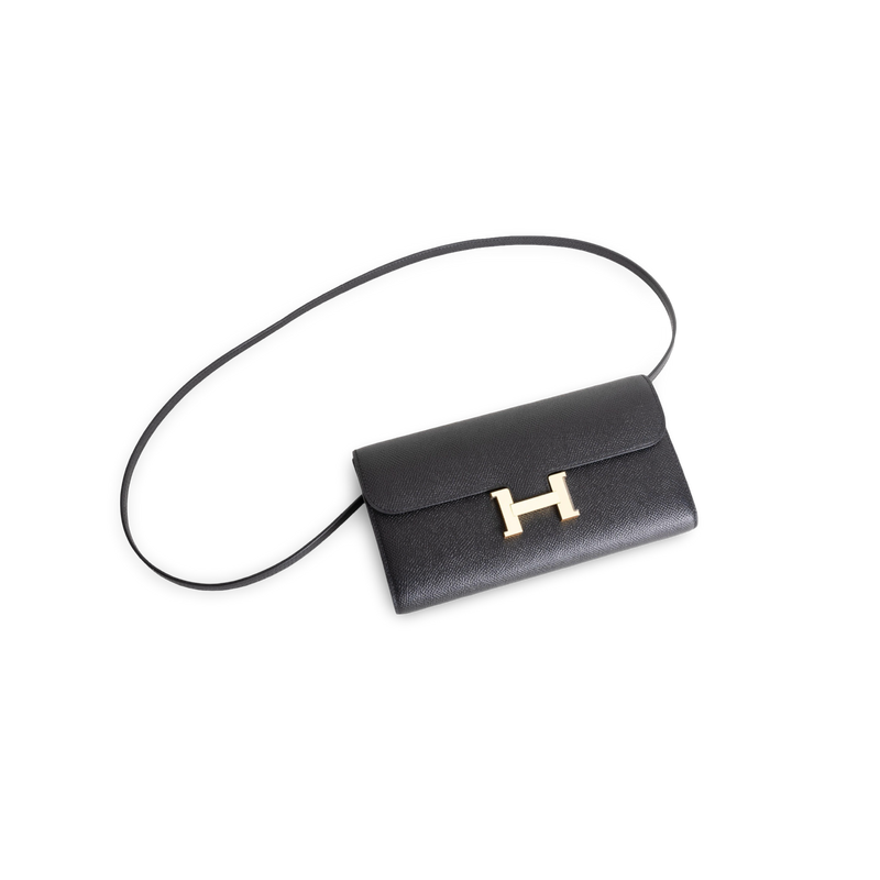 CONSTANCE TO GO EPSOM LEATHER NOIR (BLACK) WITH GOLD HARDWARE (GHW)