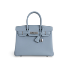 BIRKIN 30 TOGO LEATHER BLEU LIN WITH PALLADIUM HARDWARE (PHW)