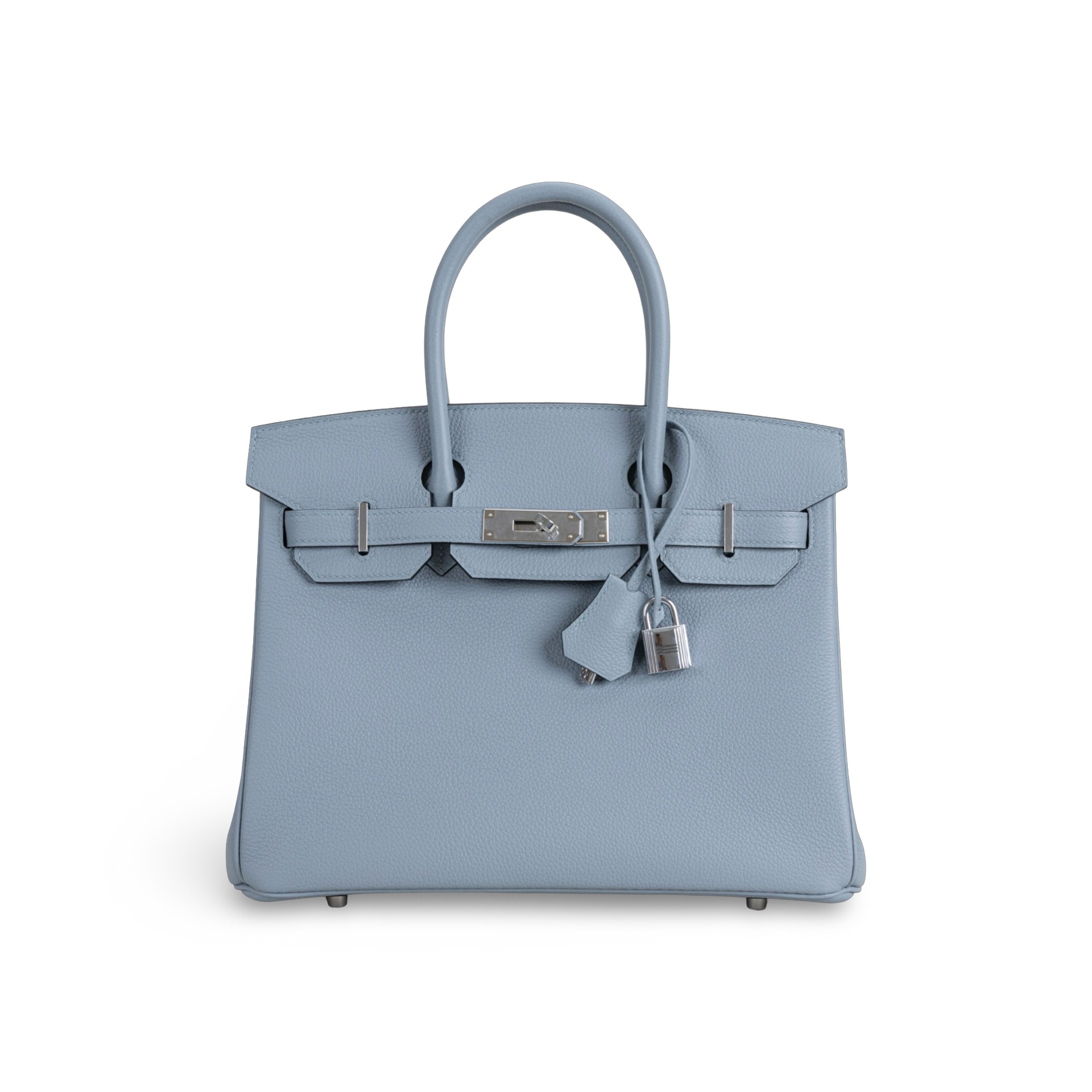 BIRKIN 30 TOGO LEATHER BLEU LIN WITH PALLADIUM HARDWARE (PHW)