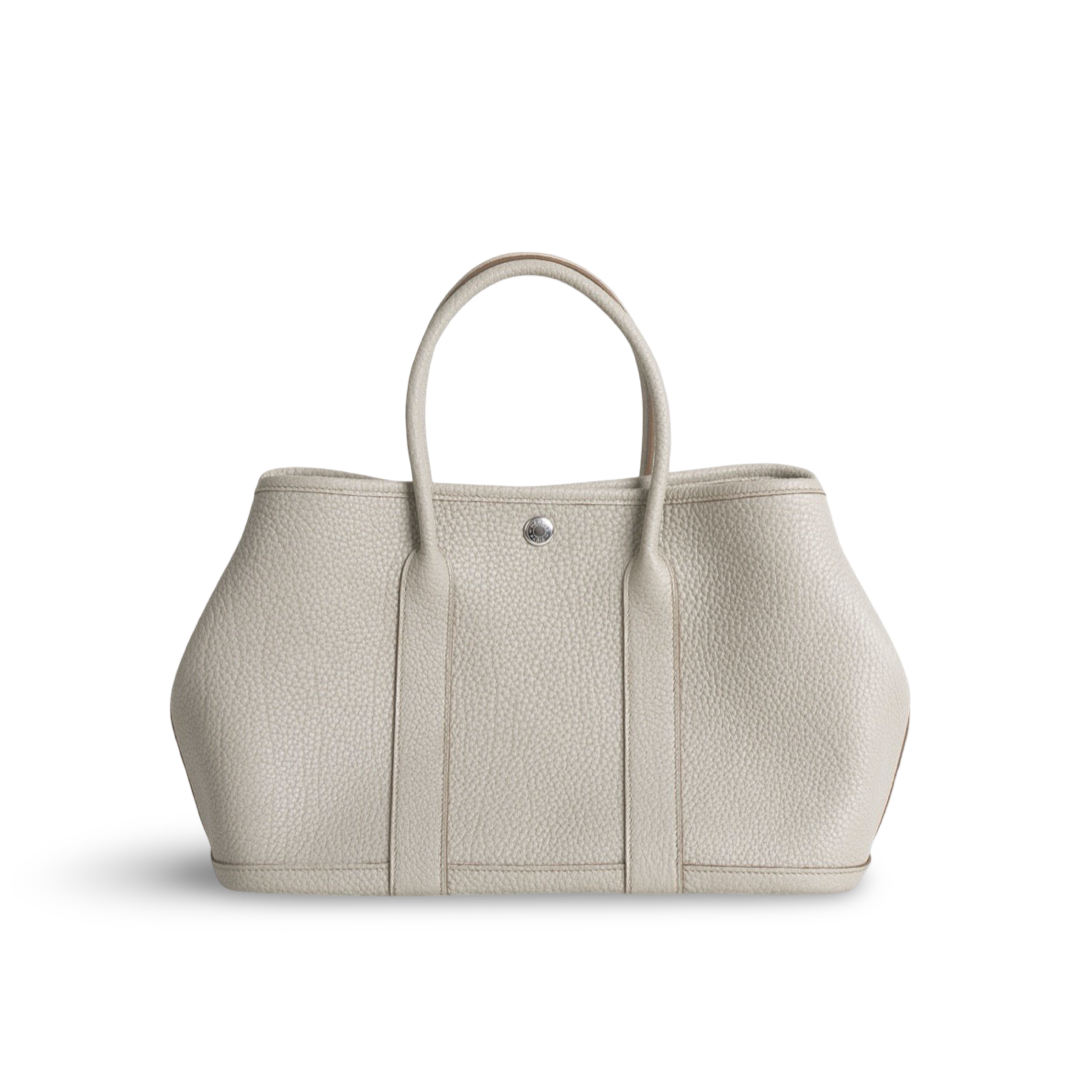 GARDEN PARTY 30 NEGONDA LEATHER BETON WITH PALLADIUM HARDWARE (PHW)