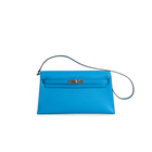 KELLY ELAN CHEVRE LEATHER BLEU FRIDA WITH PALLADIUM HARDWARE (PHW)