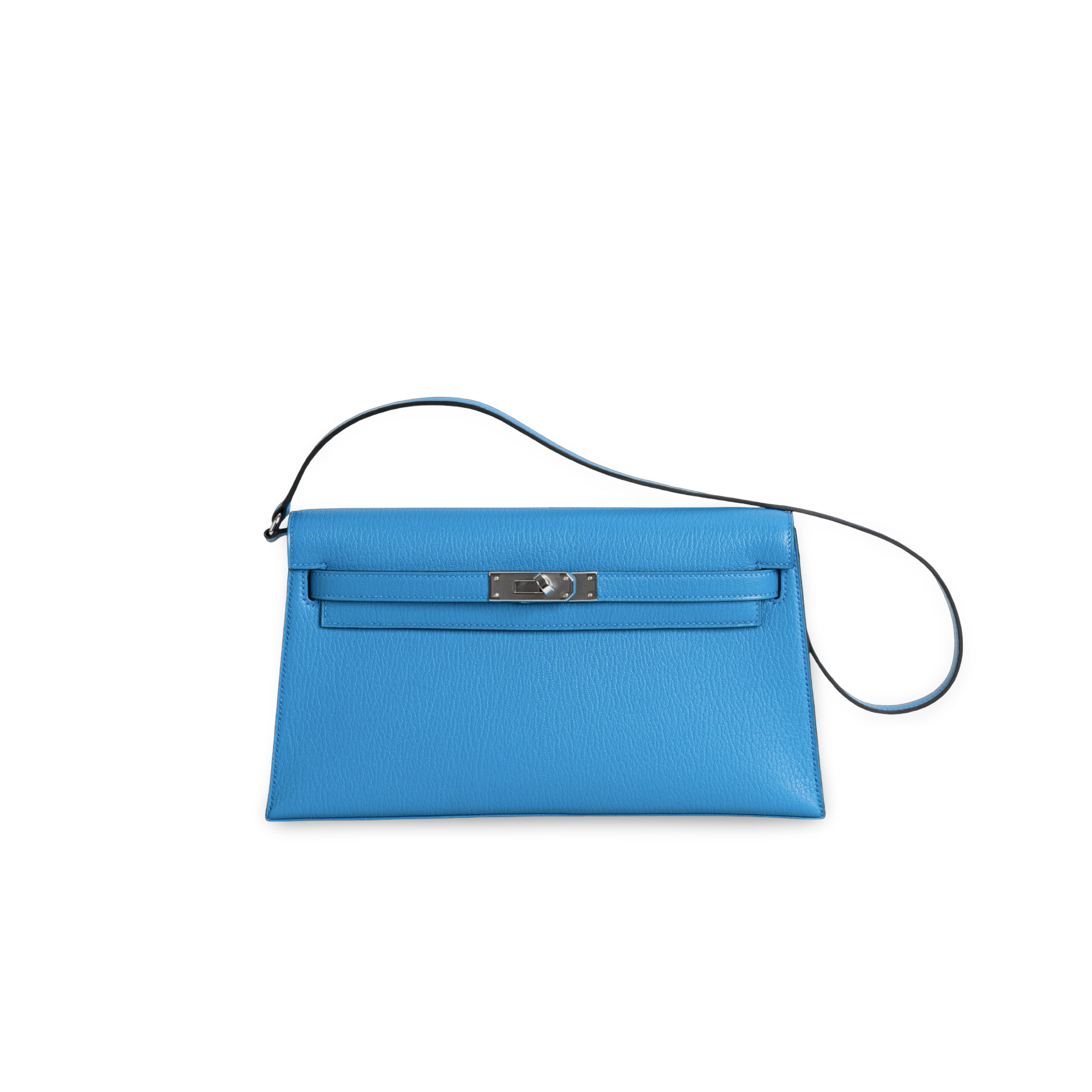 KELLY ELAN CHEVRE LEATHER BLEU FRIDA WITH PALLADIUM HARDWARE (PHW)