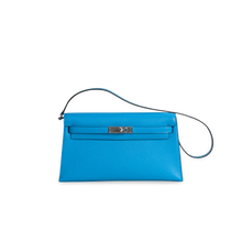 KELLY ELAN CHEVRE LEATHER BLEU FRIDA WITH PALLADIUM HARDWARE (PHW)