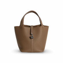 PICOTIN 22 LOCK CLEMENCE LEATHER ETOUPE WITH PALLADIUM HARDWARE (PHW)