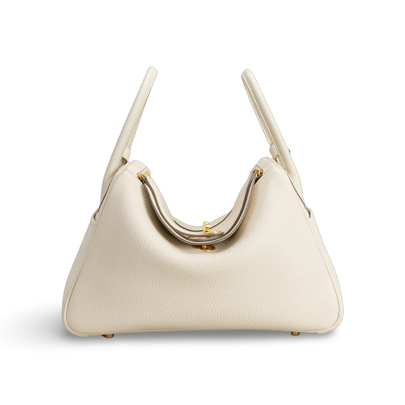 LINDY 26 CLEMENCE LEATHER BETON WITH GOLD HARDWARE (GHW)